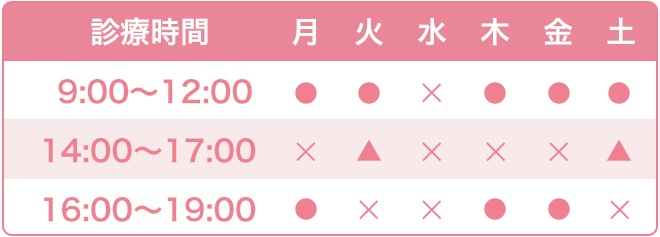 診療時間| やえクリニック